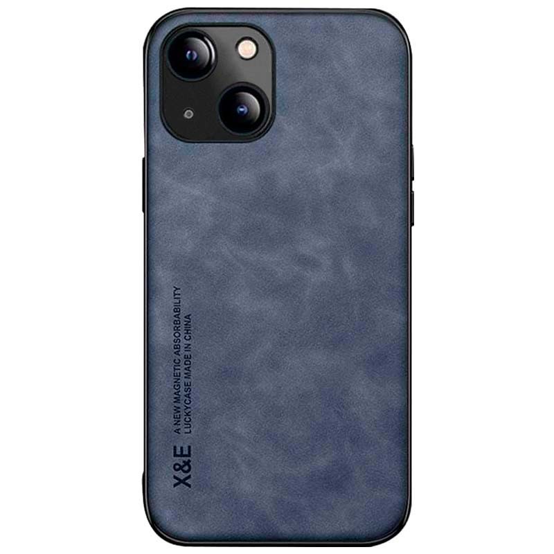 Funda de polipiel Magnetic Luxury azul para iPhone 14 Plus - Ítem