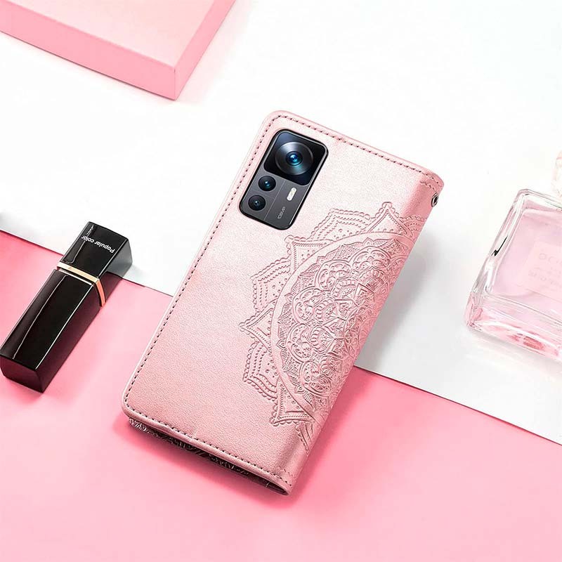 Étui rose de type livre Mandala pour Xiaomi 12T - Ítem4