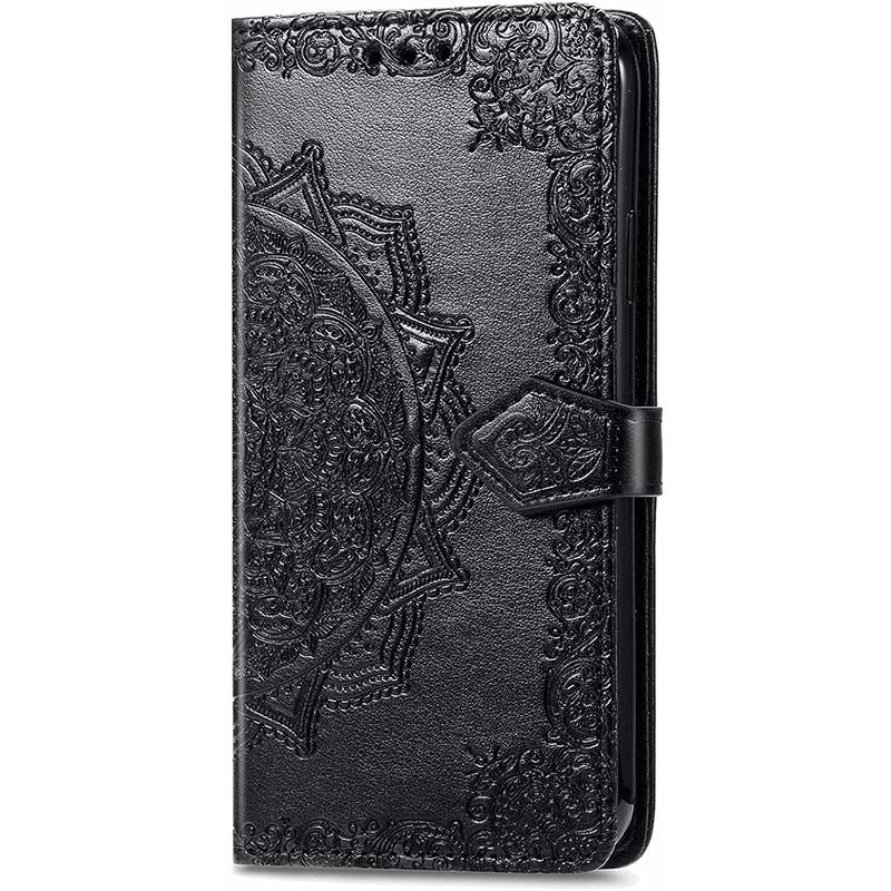 Capa preta Mandala tipo livro para Xiaomi Redmi 13C - Item