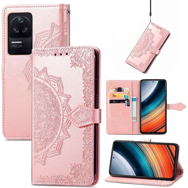 Étui rose de type livre Mandala pour Xiaomi Poco F4 - Ítem1