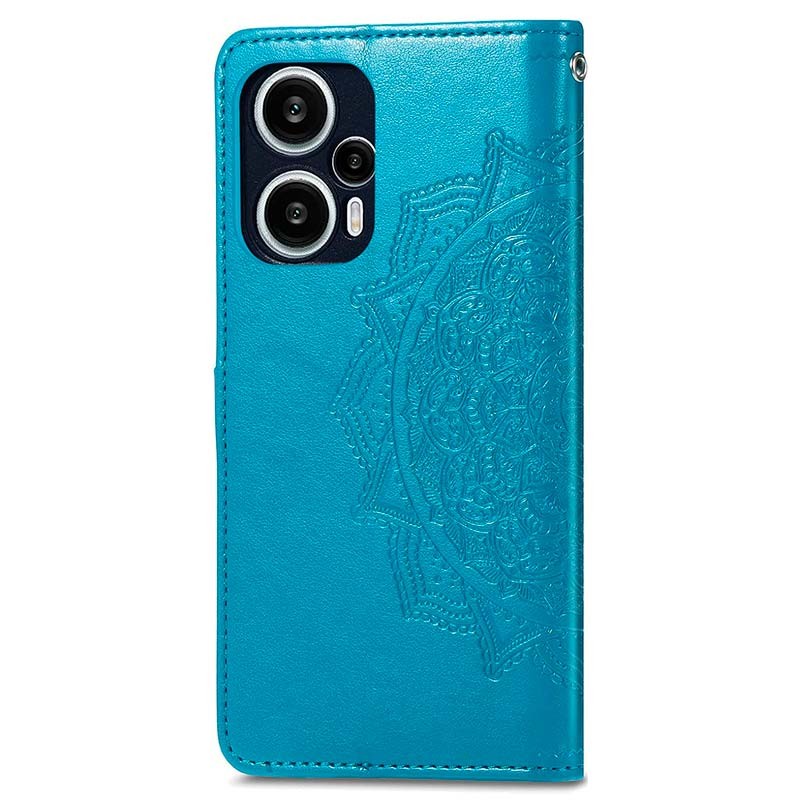 Étui bleu de type livre Mandala pour Xiaomi Poco F5 - Ítem1