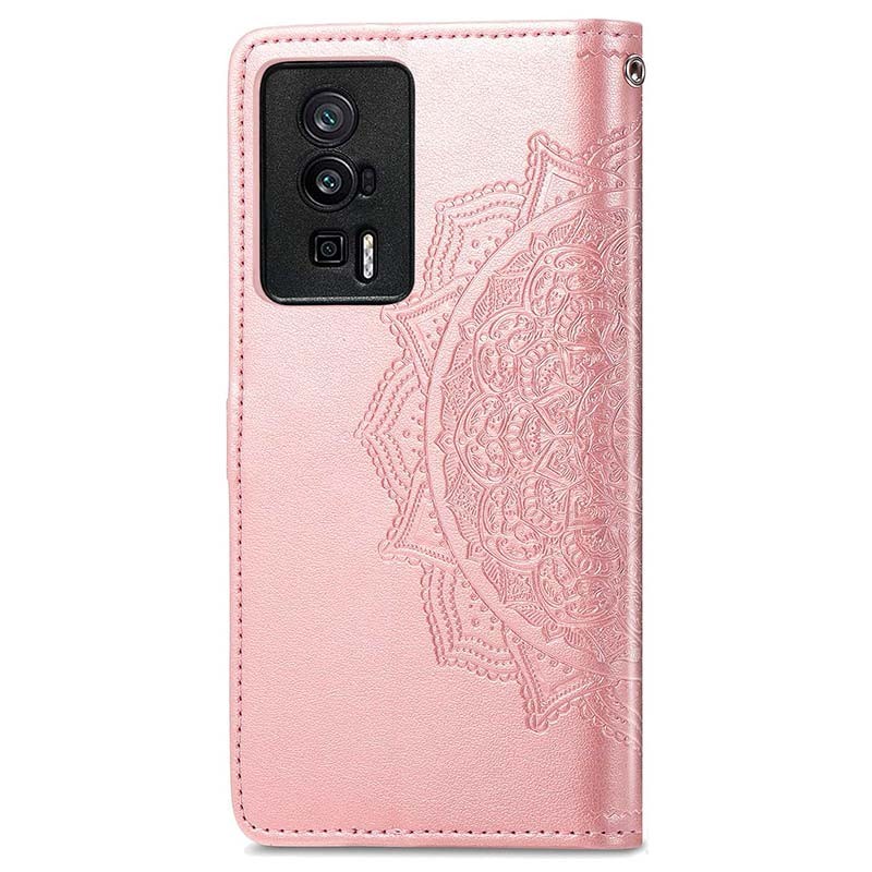 Étui rose de type livre Mandala pour Xiaomi Poco F5 Pro - Ítem1