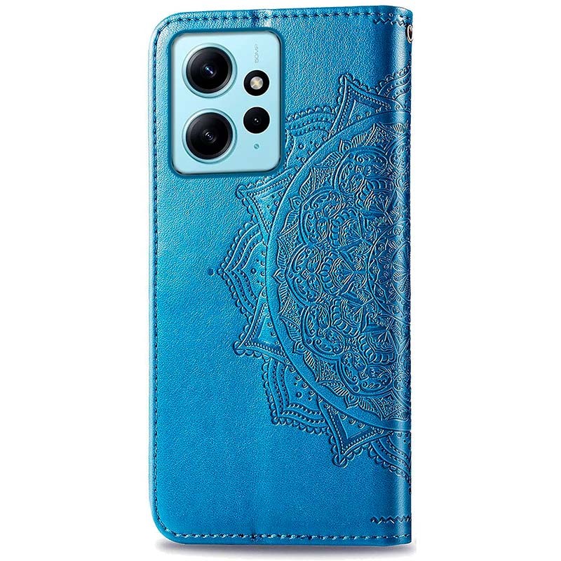 Étui bleu de type livre Mandala pour Xiaomi Redmi Note 12 4G - Ítem1