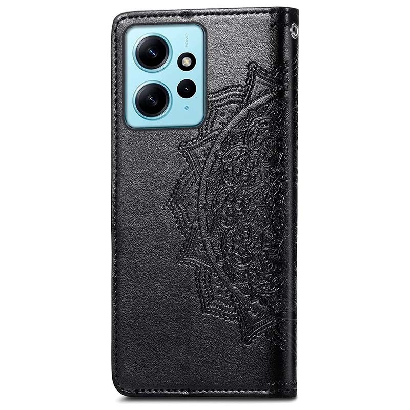 Étui noir de type livre Mandala pour Xiaomi Redmi Note 12 4G - Ítem1