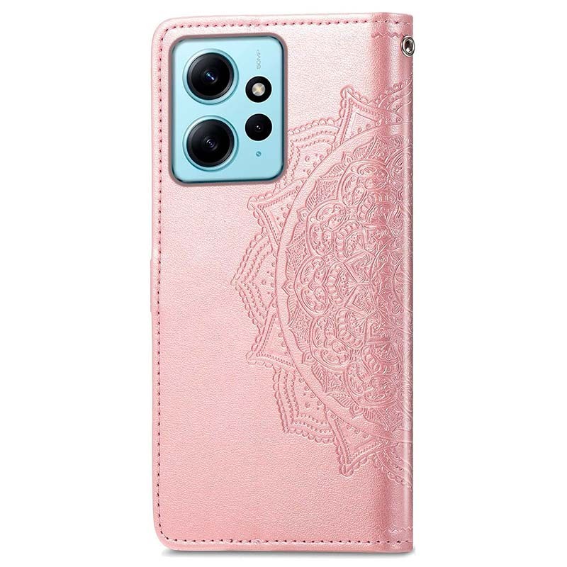 Étui rose de type livre Mandala pour Xiaomi Redmi Note 12 4G - Ítem1