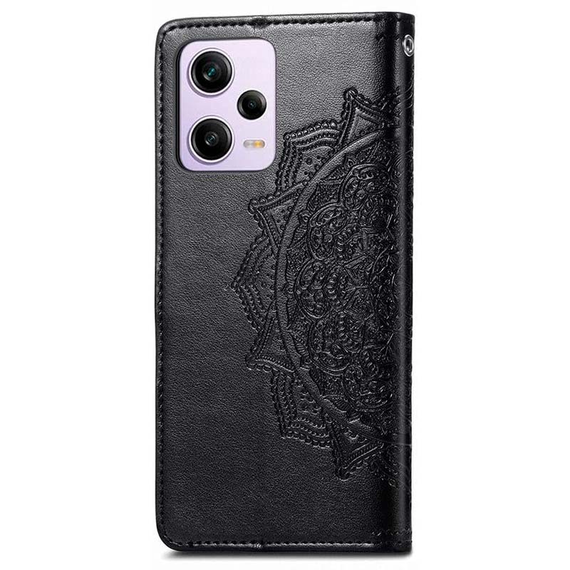 Étui noir de type livre Mandala pour Xiaomi Redmi Note 12 5G - Ítem1