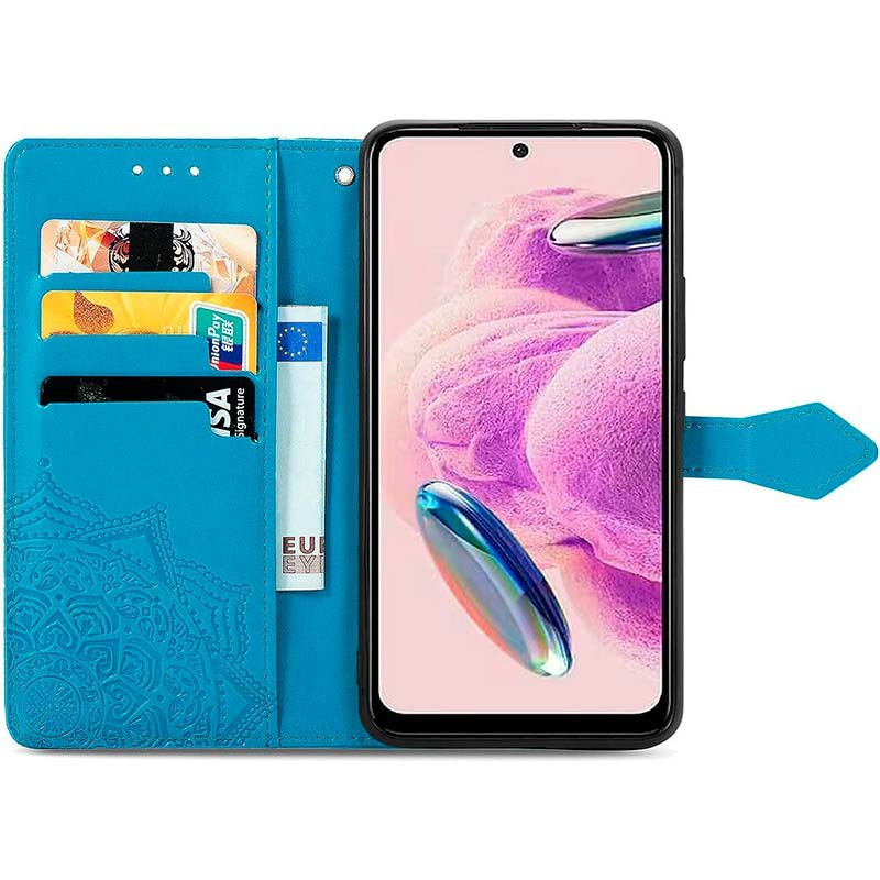 Étui bleu de type livre Mandala pour Xiaomi Redmi Note 12S - Ítem2