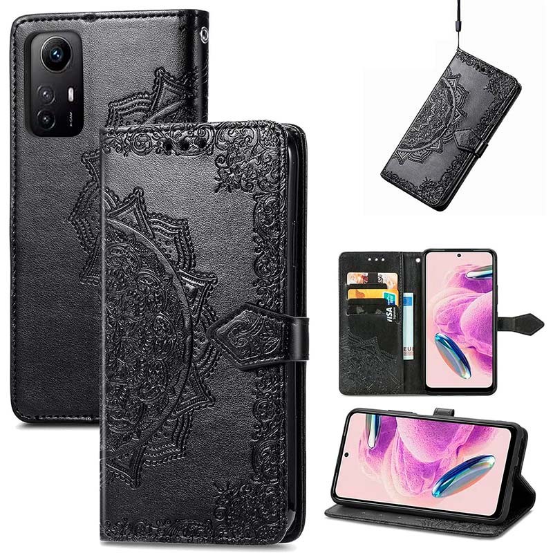 Étui noir de type livre Mandala pour Xiaomi Redmi Note 12S - Ítem2