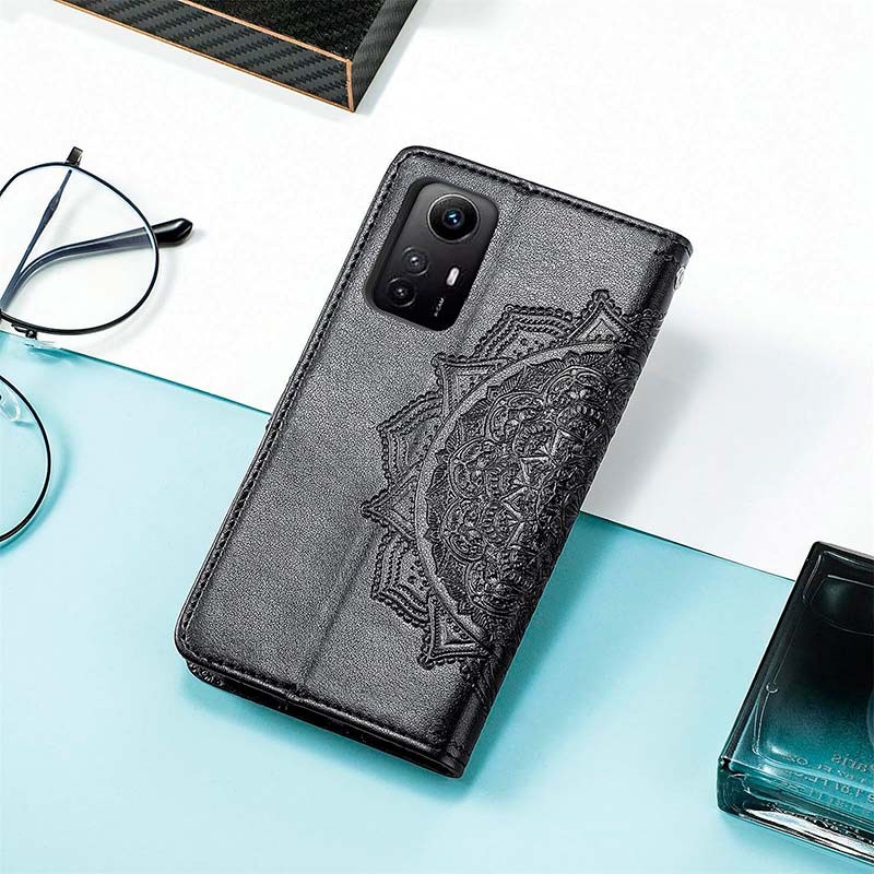 Étui noir de type livre Mandala pour Xiaomi Redmi Note 12S - Ítem4