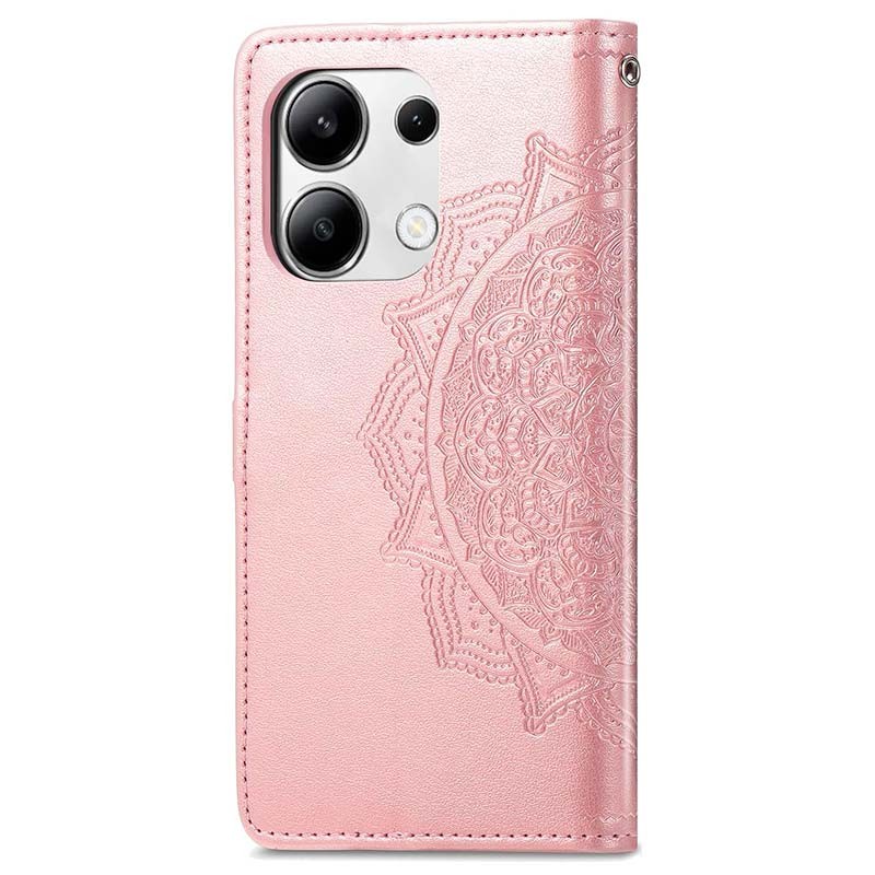 Étui rose de type livre Mandala pour Xiaomi Redmi Note 13 4G - Ítem1