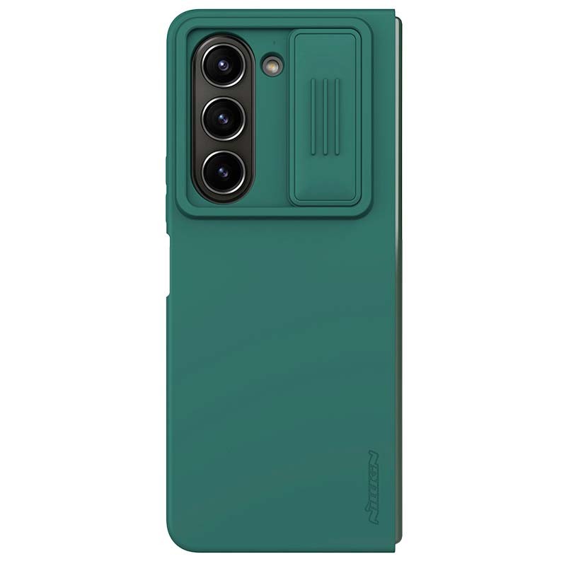 Capa de silicone CamShield Silky verde de Nillkin pour Samsung Galaxy Z Fold5 - Item2