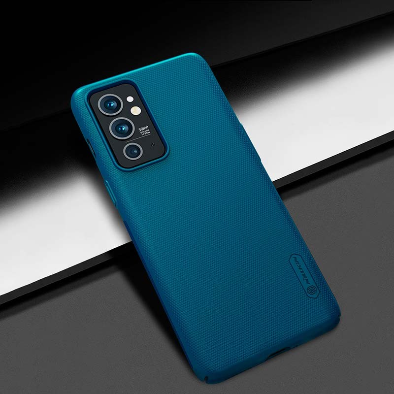 Capa de borracha Frosted de Nillkin para Oneplus 9RT Azul - Item5