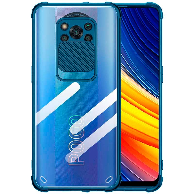 TANYO Funda para Xiaomi Poco X3 Pro  X3 NFC, Carcasa TPU/PC Hybrid Case  con 360° Soporte, Robusta Silicona Estuche, Antigolpes Cover Caso Azul :  : Electrónica