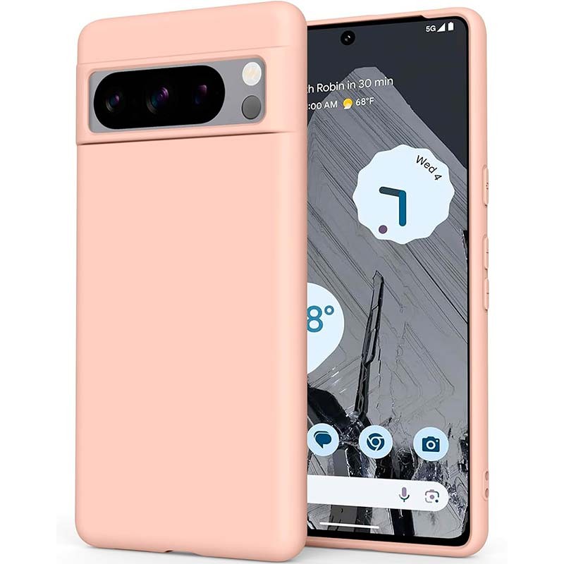 Coque en silicone rose pour Google Pixel 8 Pro - Ítem