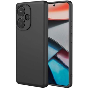 Funda Square Liquid Premium negro para Xiaomi Poco F6 5G