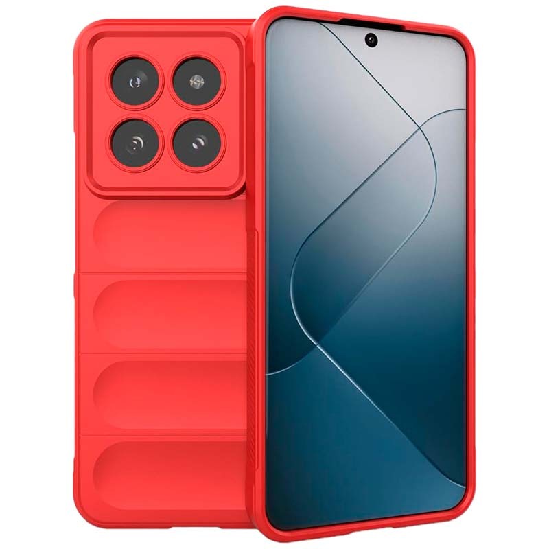 Coque en silicone rouge Wave pour Xiaomi 14 - Ítem