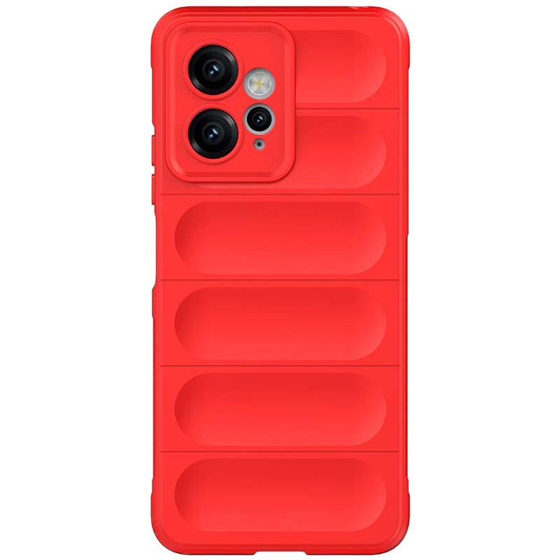 Funda De Silicona Xiaomi Redmi Note 12 4G Roja Con Protector De Cámara 3D