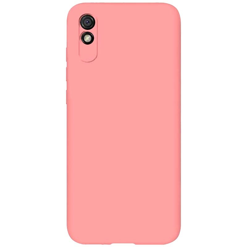 Xiaomi Redmi 9A / 9AT Funda Silicona Líquida con cordón color Rosa