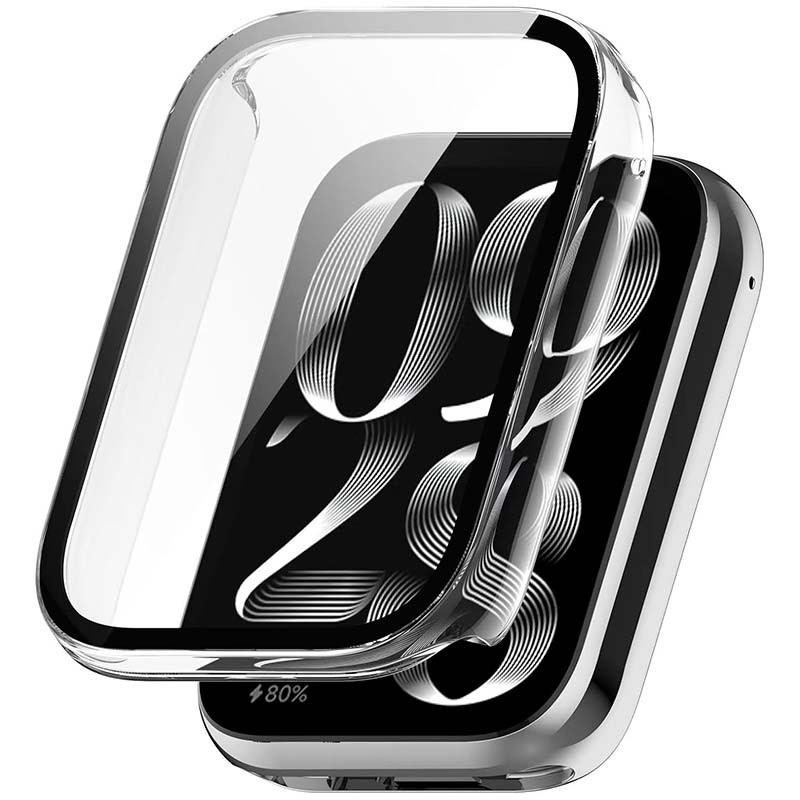 Capa PC + Vidro Temperado Xiaomi Mi Smart Band 8 Pro Transparente - Item