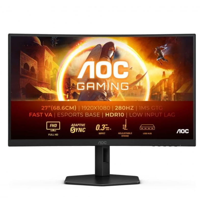 AOC G4 C27G4ZXU 27 Full HD Fast VA NVIDIA G-SYNC Preto - Monitor para PC - Item