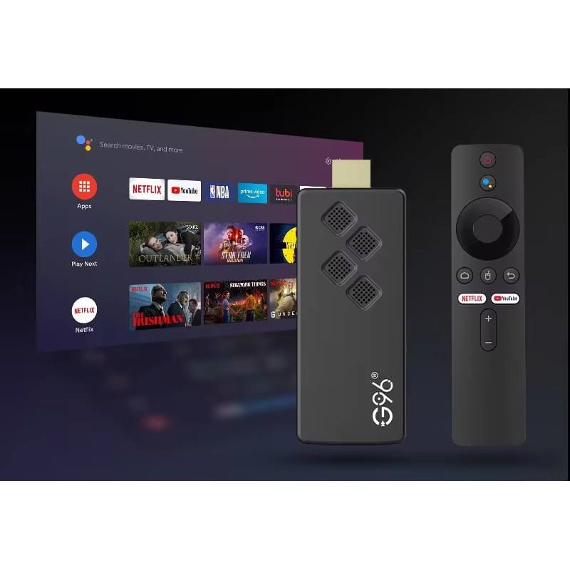 G96 Stick 4K H313 2GB/16GB Control Voz Android 13 Negro - Android TV - Ítem4