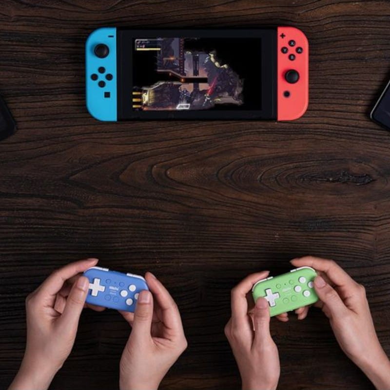 Gamepad 8BitDo Micro Bluetooth Verde – Mando Nintendo Switch/Android - Ítem5