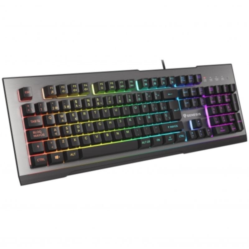 Genesis Rhod 500 RGB 8 ms Preto / Prata - Teclado para jogos - Item1