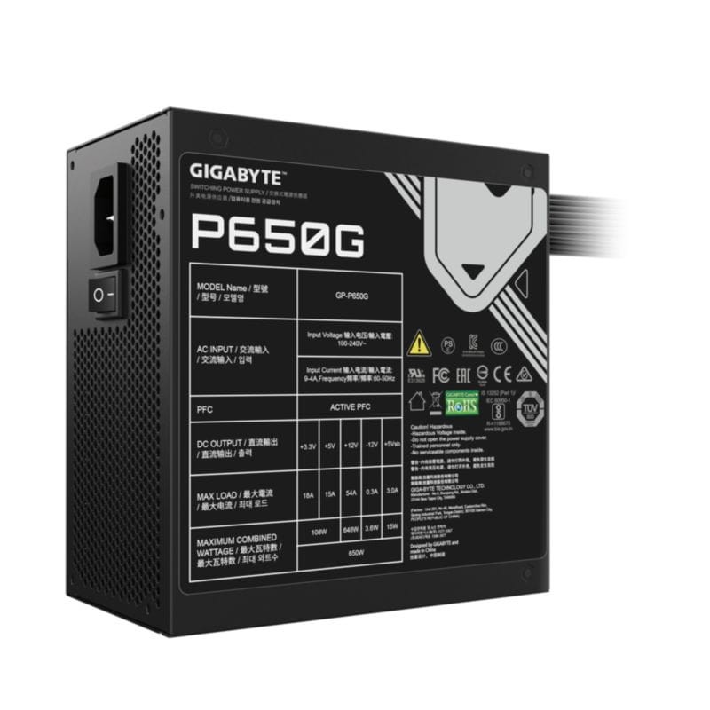 GIGABYTE GP-P650G 650 W Preto - Fonte de Alimentação - Item1