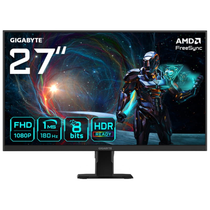 Gigabyte GS27FA 27 FHD SS-IPS 180 Hz HDR Ready FreeSync Negro - Monitor PC - Ítem