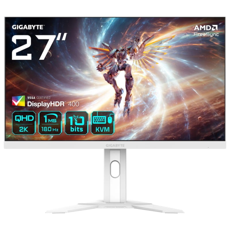 Gigabyte M27QA ICE 27 2K QHD IPS 180 Hz FreeSync Blanco - Monitor Gaming - Ítem