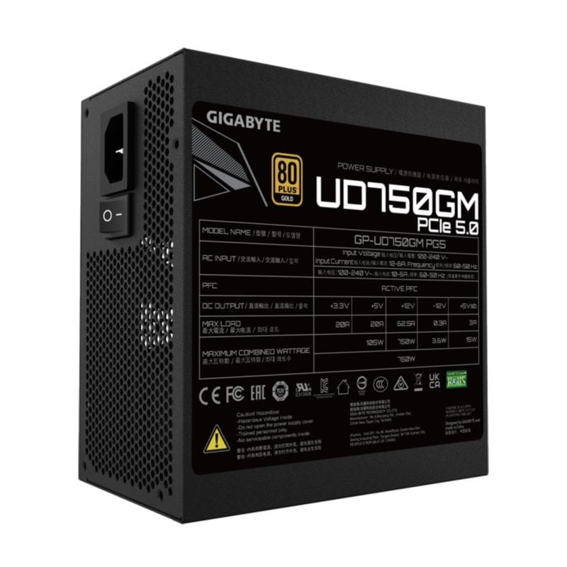 GIGABYTE UD750GM PG5 750 W Preto - Fonte de Alimentação - Item1