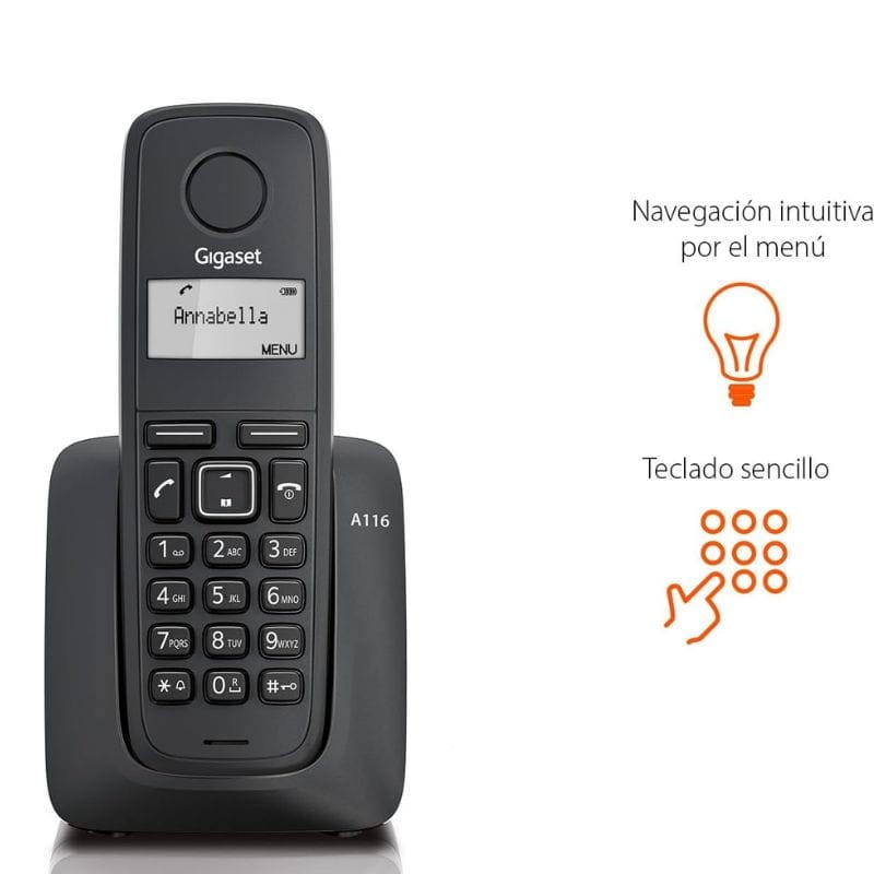 Gigaset A116 Noir - Téléphone DECT - Ítem3