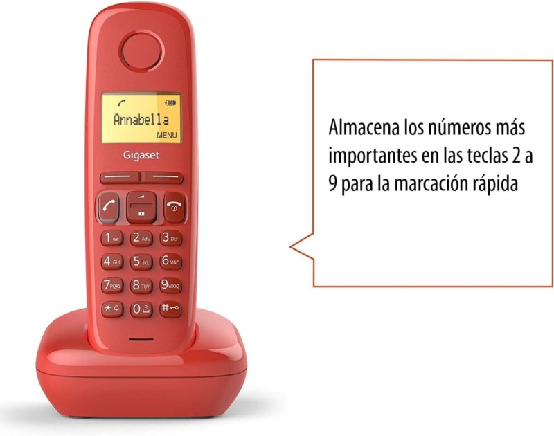 Gigaset A170 DECT/analógico Granate - Teléfono - Ítem1