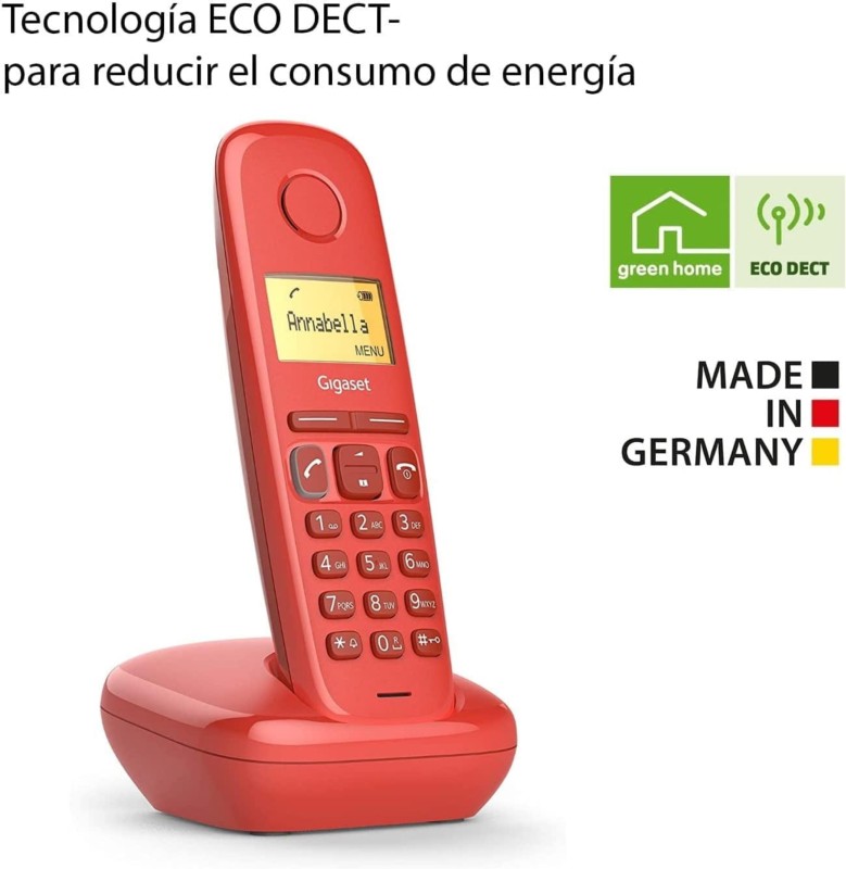 Gigaset A170 DECT/analógico Granate - Teléfono - Ítem2