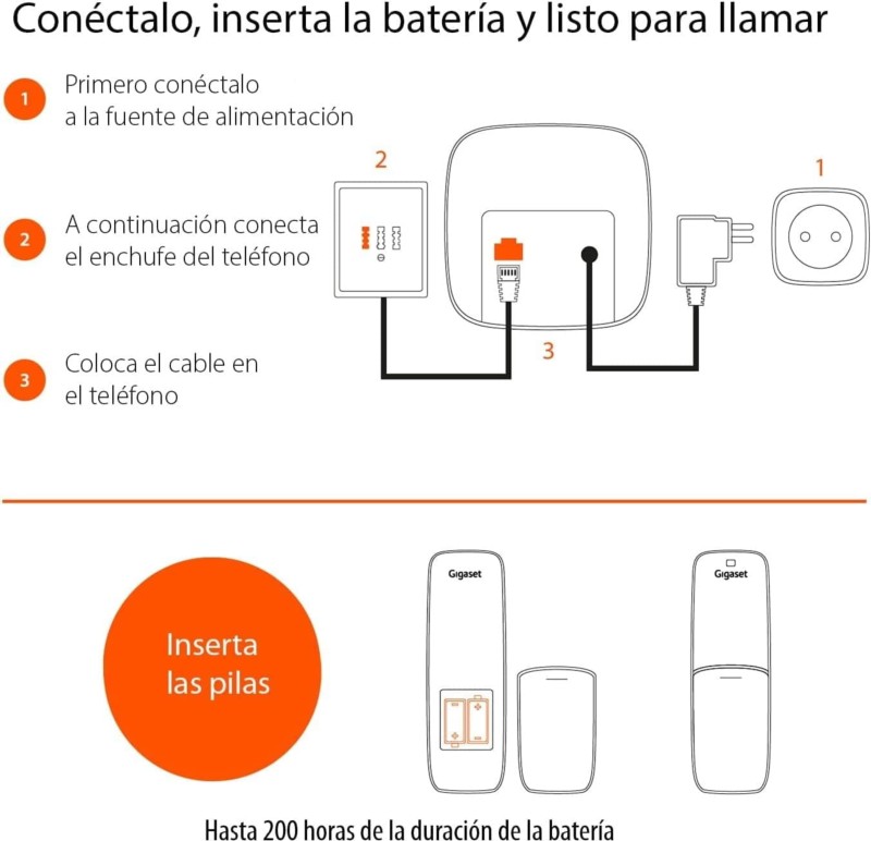 Gigaset A170 DECT/analógico Granate - Teléfono - Ítem5