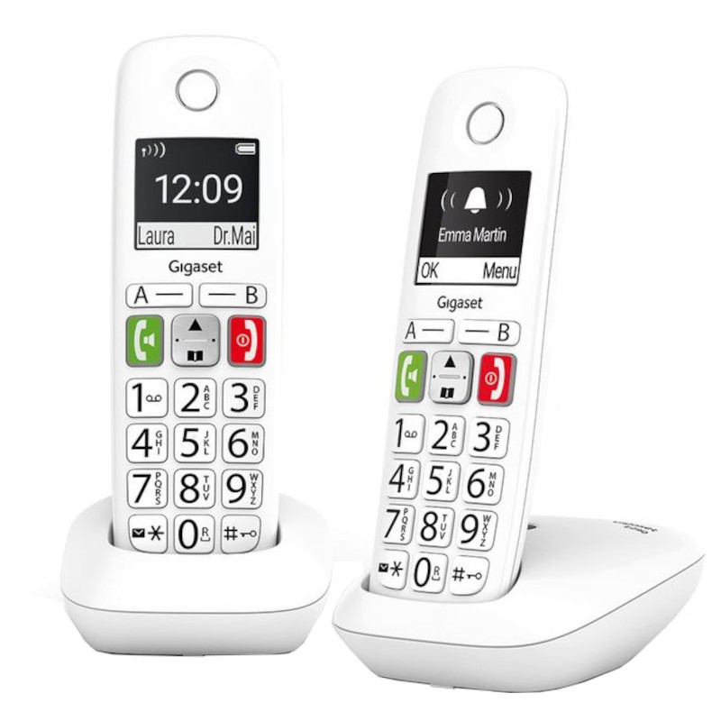 Gigaset E290 Duo Téléphone DECT/analogique Blanc - Téléphone - Ítem