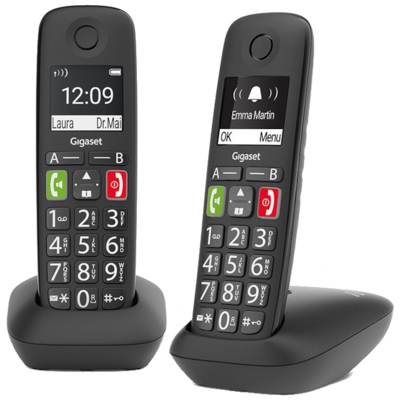 Gigaset E290 Duo Téléphone DECT/analogique Noir - Téléphone - Ítem