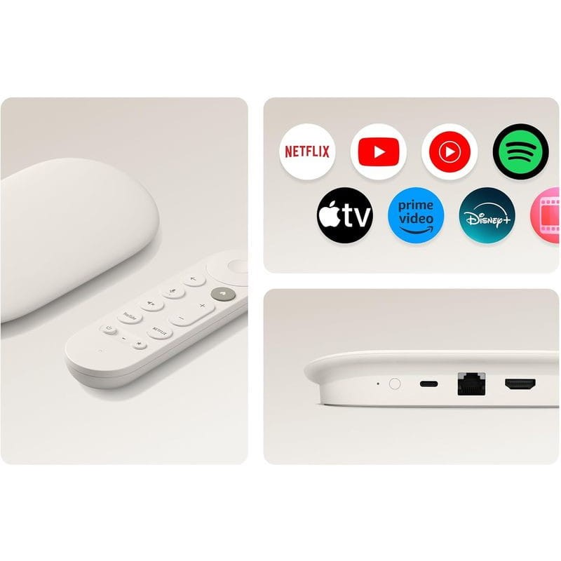 Google TV Streamer 4K avec IA et commande vocale Porcelaine - Android TV - Ítem5