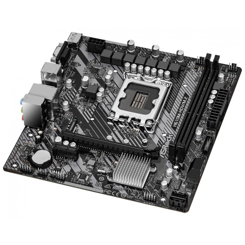 Asrock H610M-HDV/M.2 R2.0 Intel LGA 1700 64GB micro ATX Negro, Gris, Plata - Placa base - Ítem3