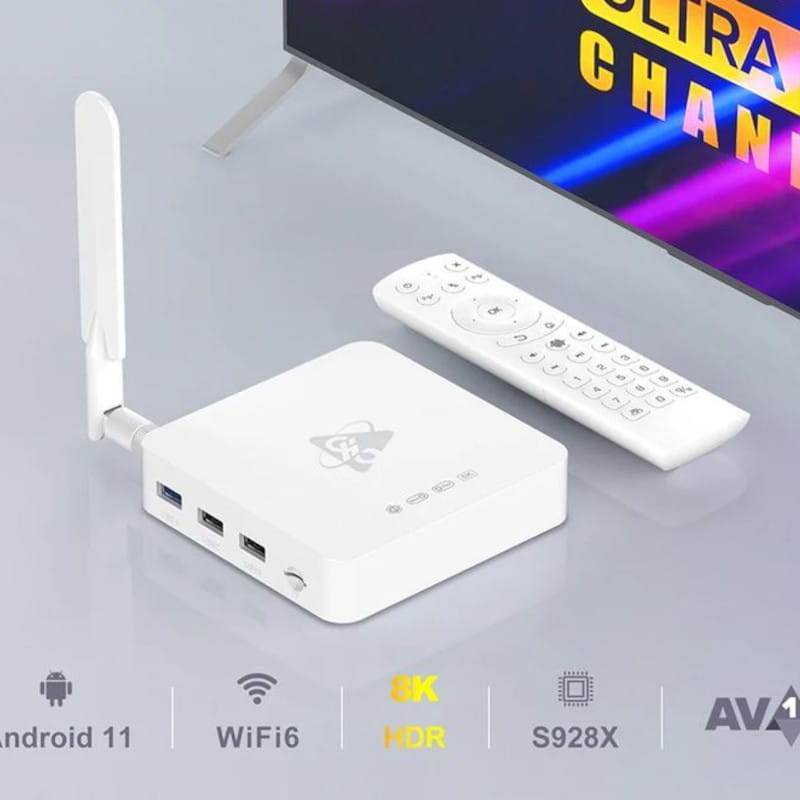 H96 Max M12 S928X 8GB/128GB WiFi 6 Branco - Android TV - Item6