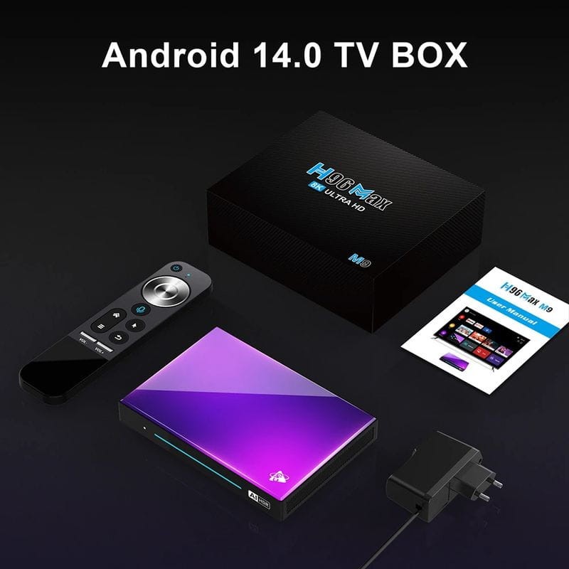 H96 Max M9 RK3576 4GB/32GB Wifi 6 Android 14 Preto - Android TV - Item9