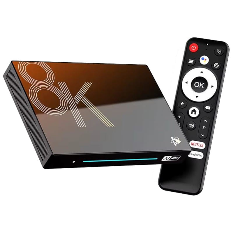 H96 MAX M9S 8K RK3576 4 Go/32 Go Wifi 6 Android 14 Noir - Android TV - Ítem1