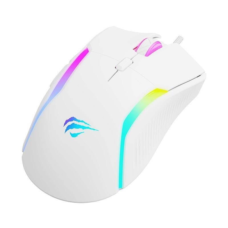 Havit MS1033 RGB 8000 DPI 9 Botões Branco - Rato para jogos - Item1