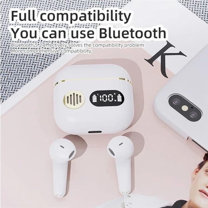 HBQ YYK-750 Bluetooth 5.2 - Fones de ouvido intra-auriculares branco - Item4