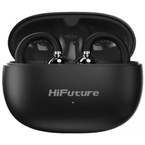 HiFuture FlexClip TWS Noir Métallisé - Écouteurs Bluetooth