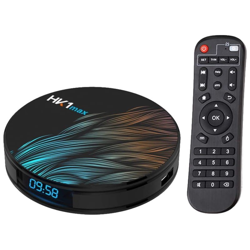 HK1 Max RK3318 4GB/32GB Dual Wifi Bluetooth Android 10 Negro - Android TV - Ítem