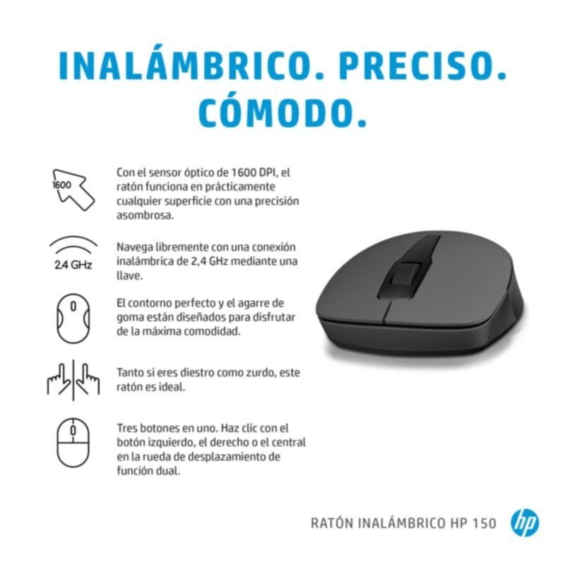 HP 150 Negro - Ratón inalámbrico - Ítem6