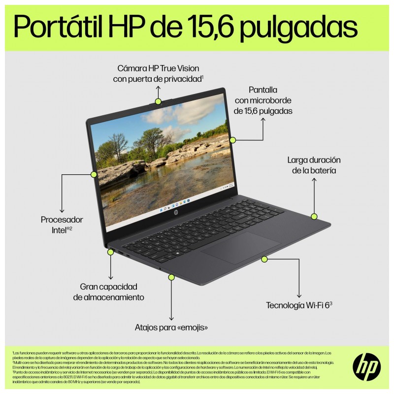 HP 15-fd0027ns Intel Core i3/8GB DDR4/256GB SSD/FreeDOS - Portátil 15.6