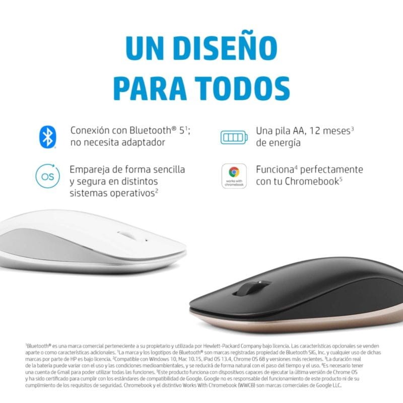 HP 410 Bluetooth Negro/Plata – Ratón inalámbrico - Ítem6