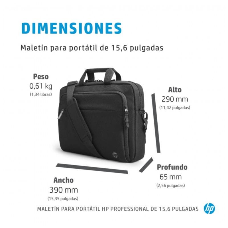 HP Professional (500S7AA) 15,6 Sistema RFID Negro - Maletín para portátiles - Ítem7